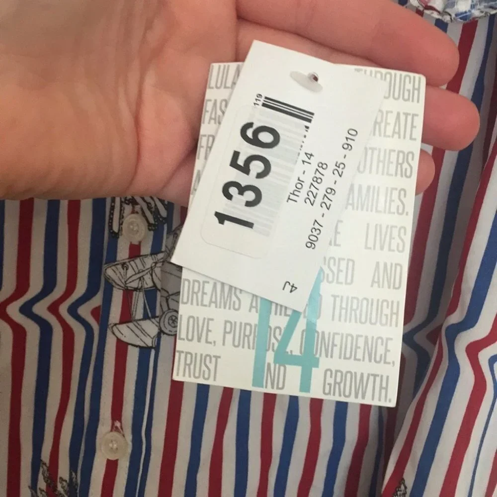 14 LuLaRoe Kids Thor Button Up Shirt BB11‎ 848